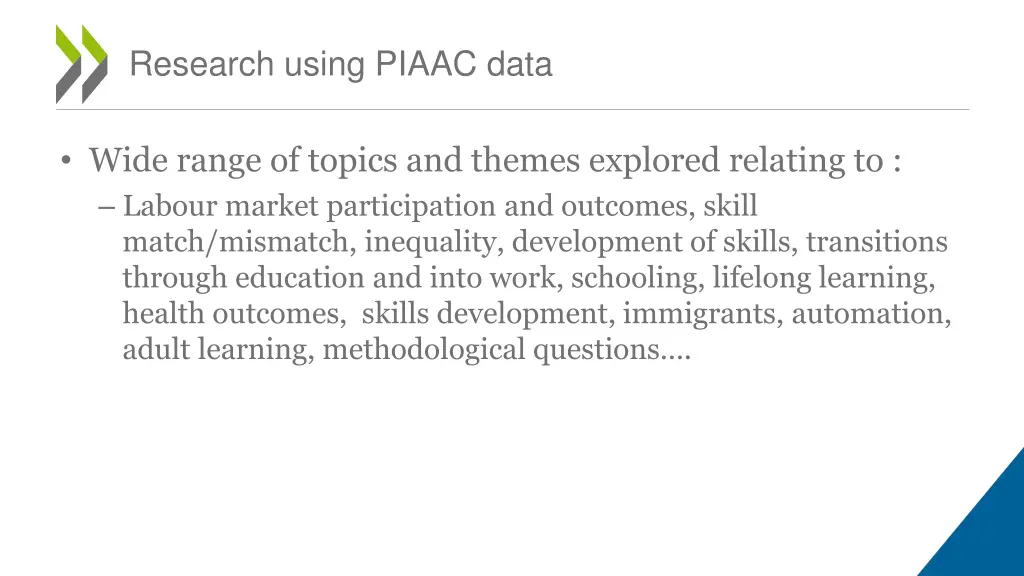research using piaac data