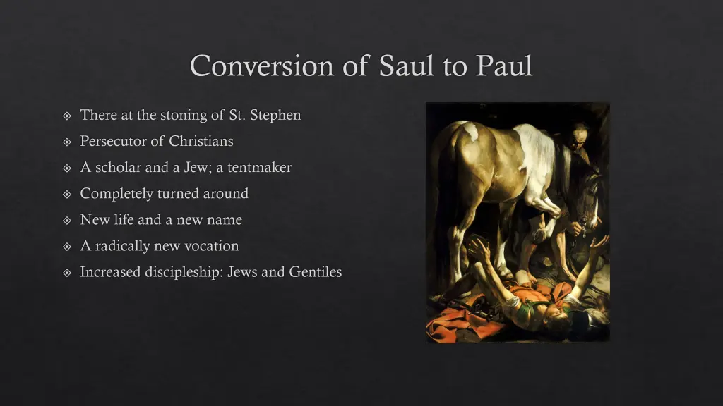 conversion of saul to paul