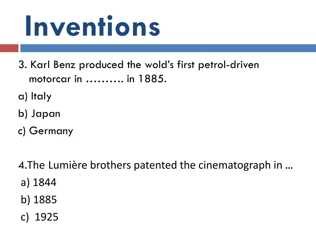 inventions 1