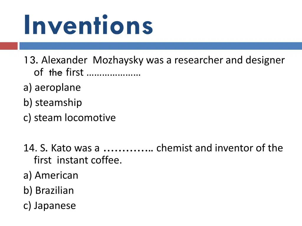 inventions 6