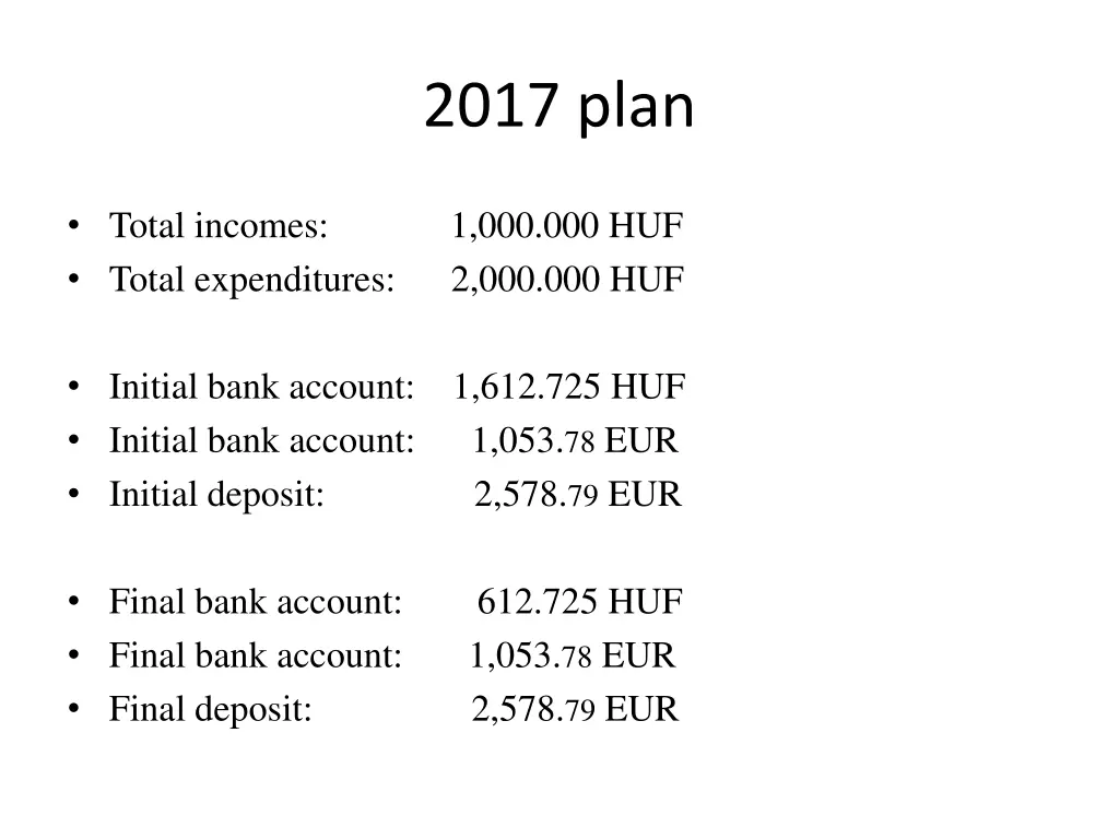 2017 plan