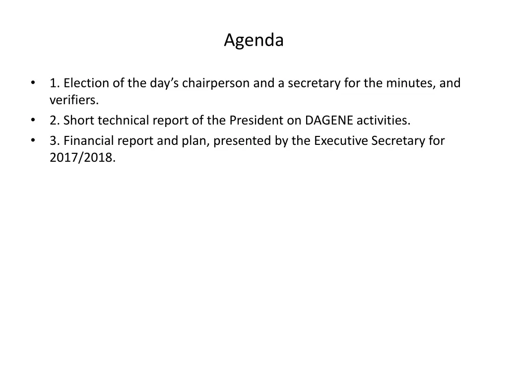 agenda 4