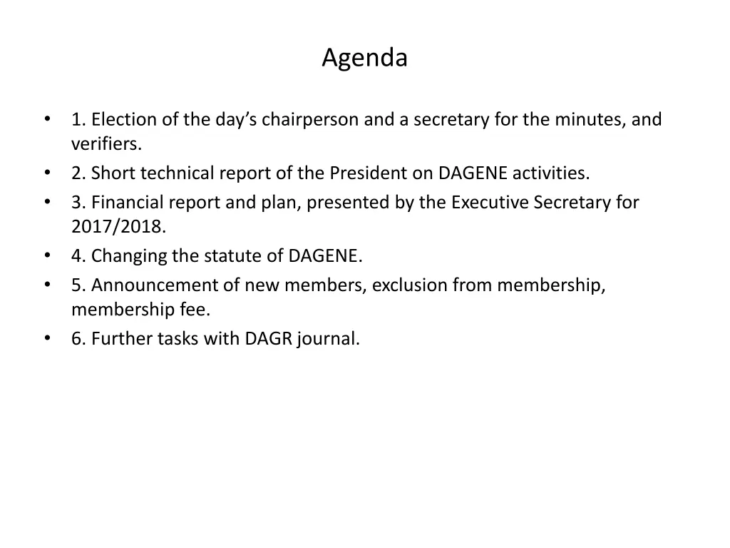 agenda 7