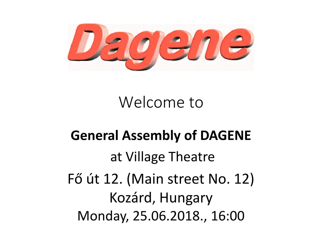 welcome to