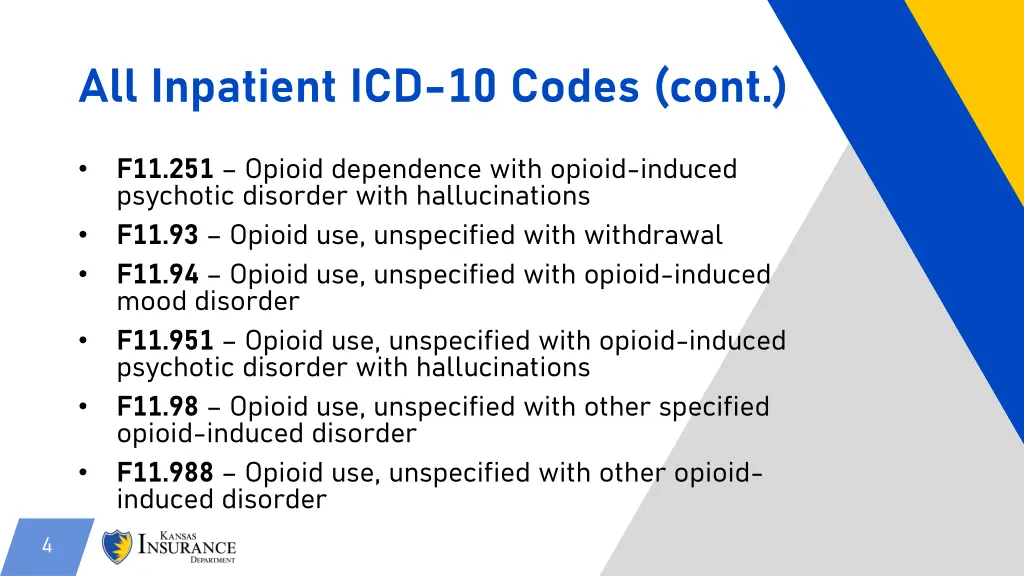 all inpatient icd 10 codes cont