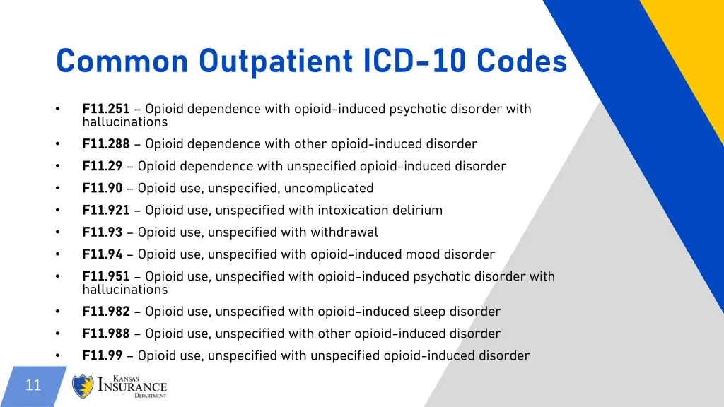 common outpatient icd 10 codes 1