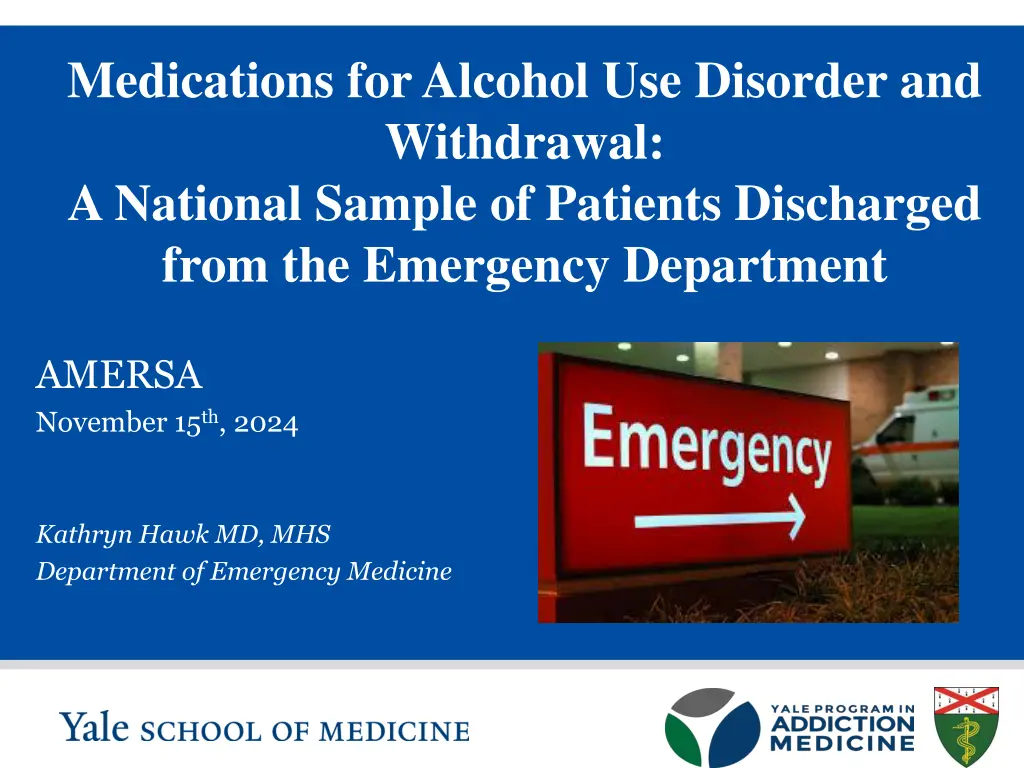 medications for alcohol use disorder