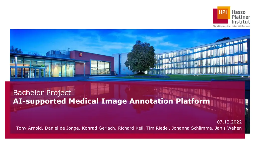 bachelor project ai supported medical image