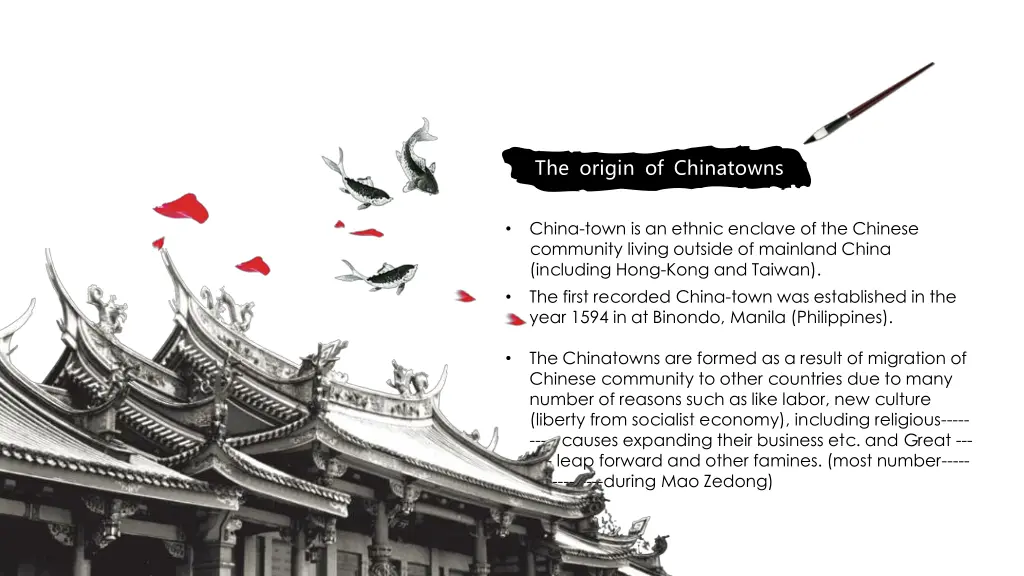 the origin of chinatowns
