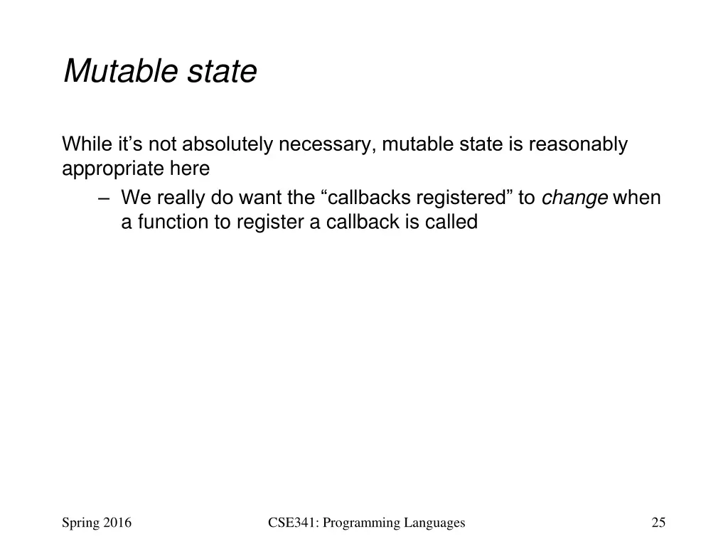 mutable state