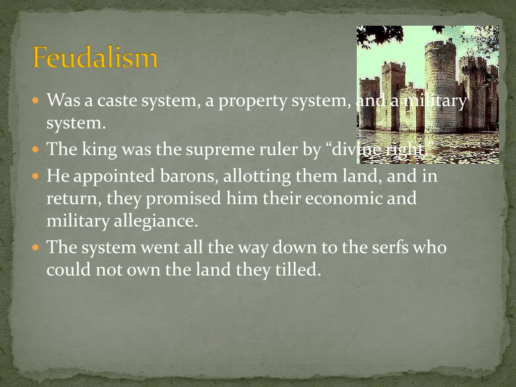 feudalism