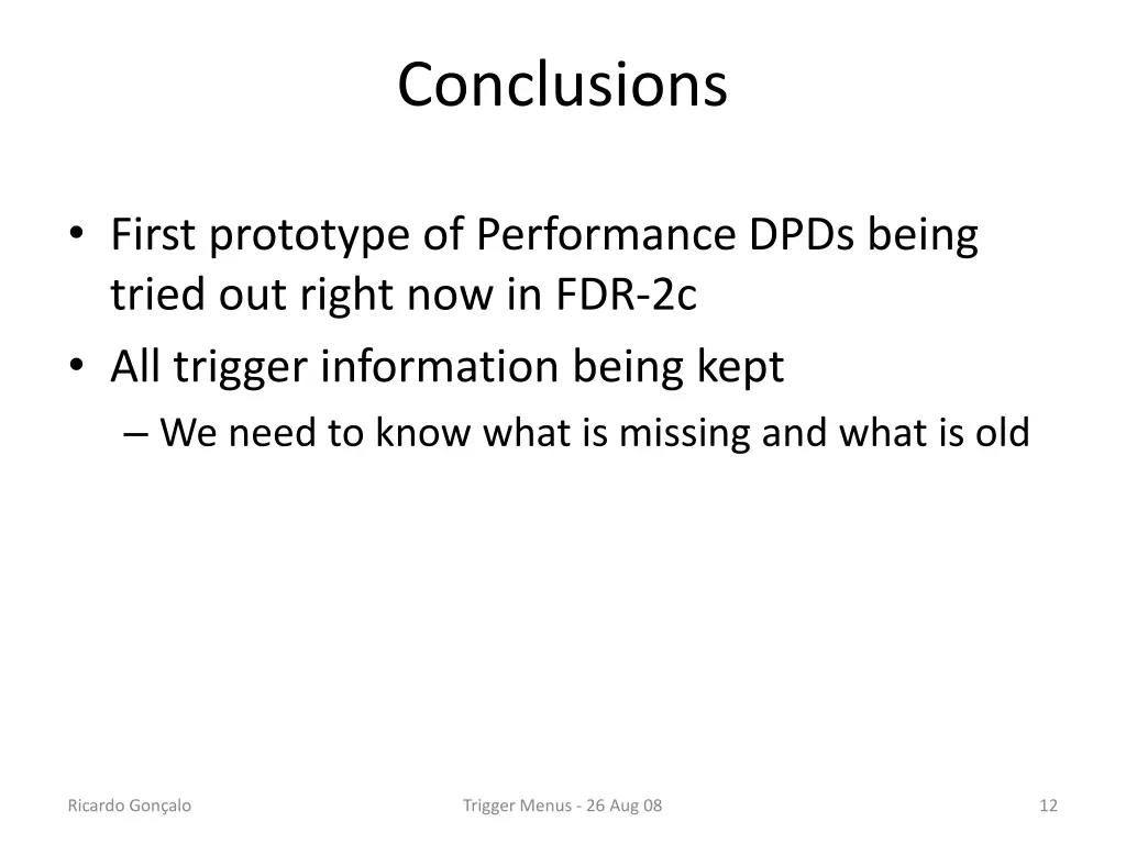 conclusions