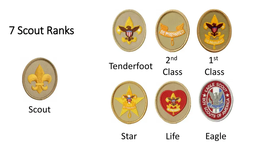 7 scout ranks 7 scout ranks