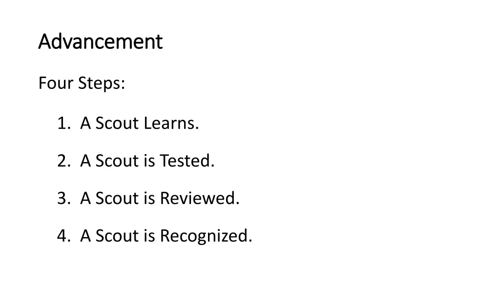 advancement advancement