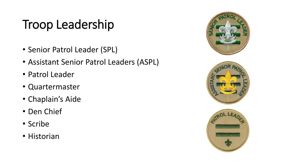 troop leadership troop leadership