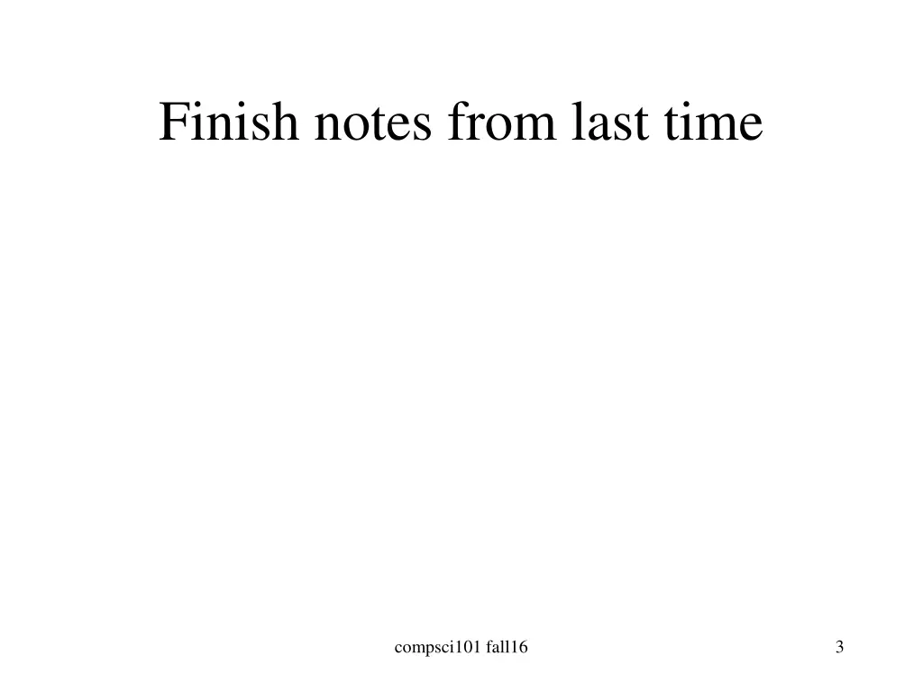 finish notes from last time