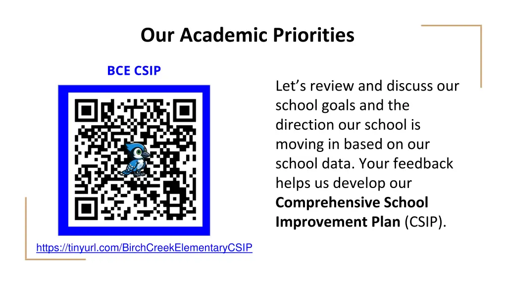 our academic priorities
