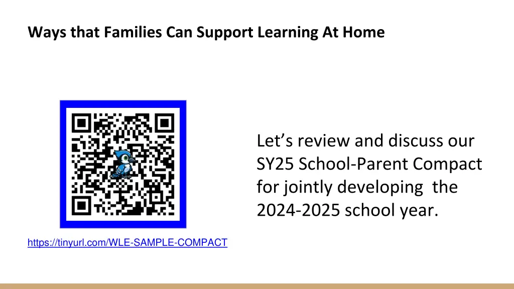 ways that families can support learning at home