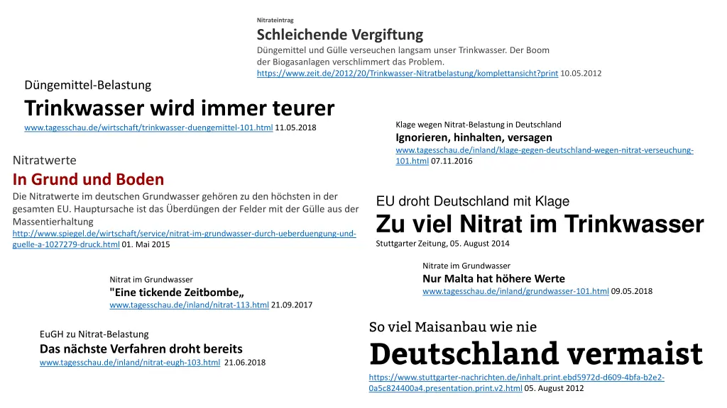 nitrateintrag schleichende vergiftung d ngemittel