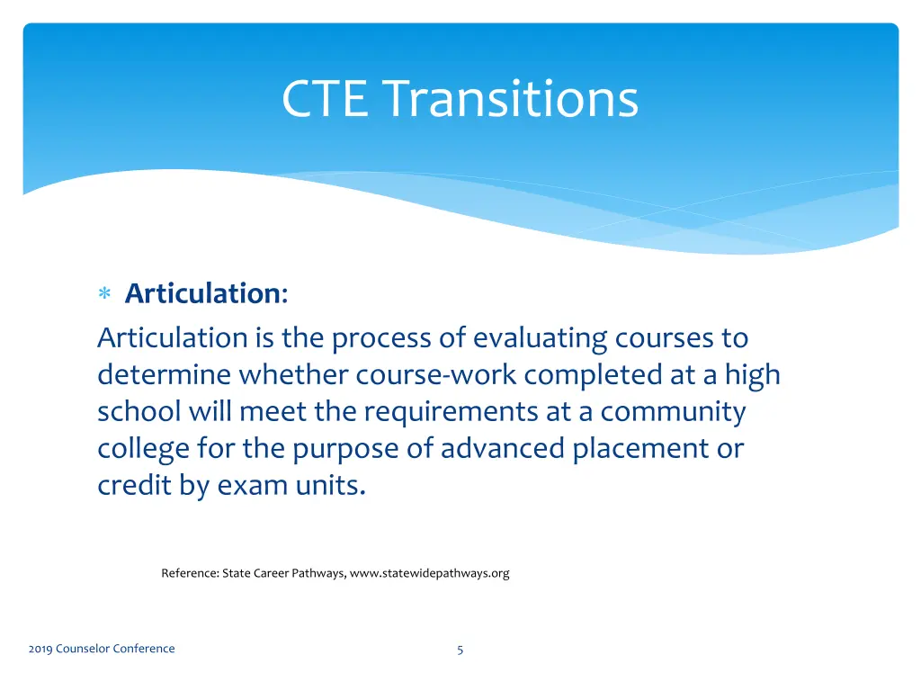 cte transitions