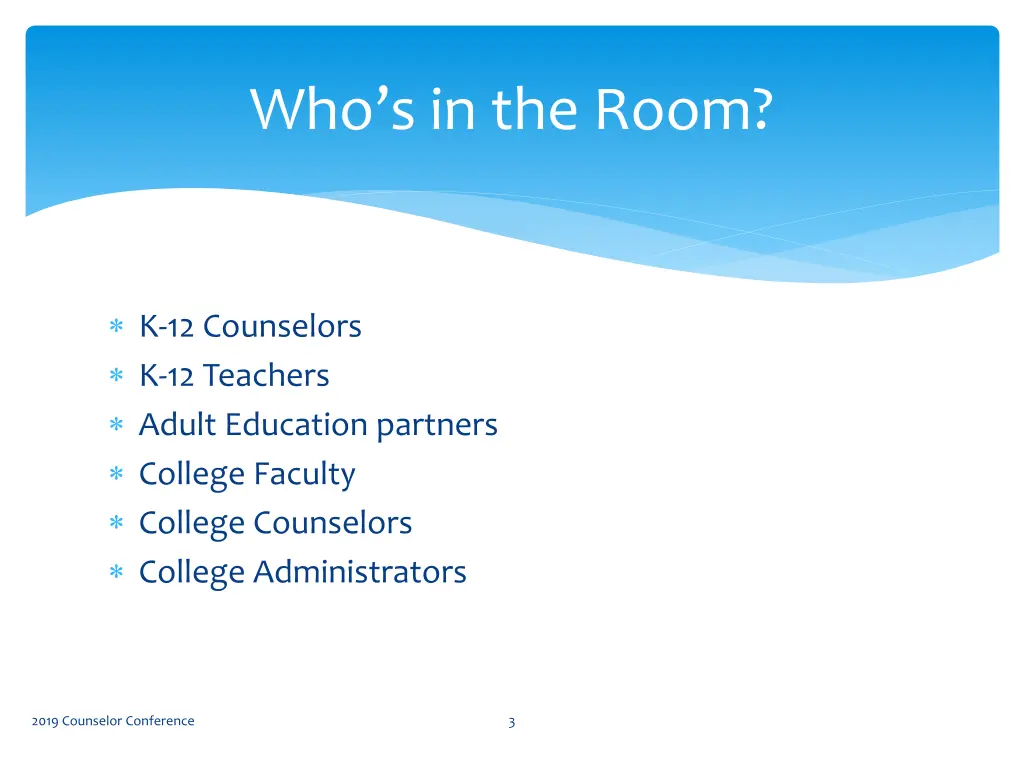 who s in the room