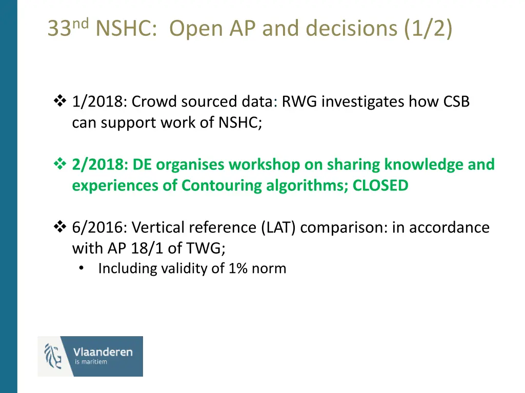33 nd nshc open ap and decisions 1 2