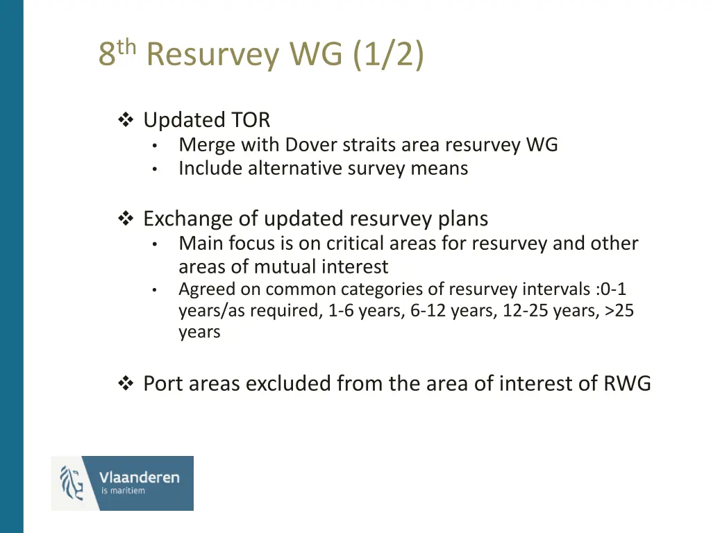 8 th resurvey wg 1 2