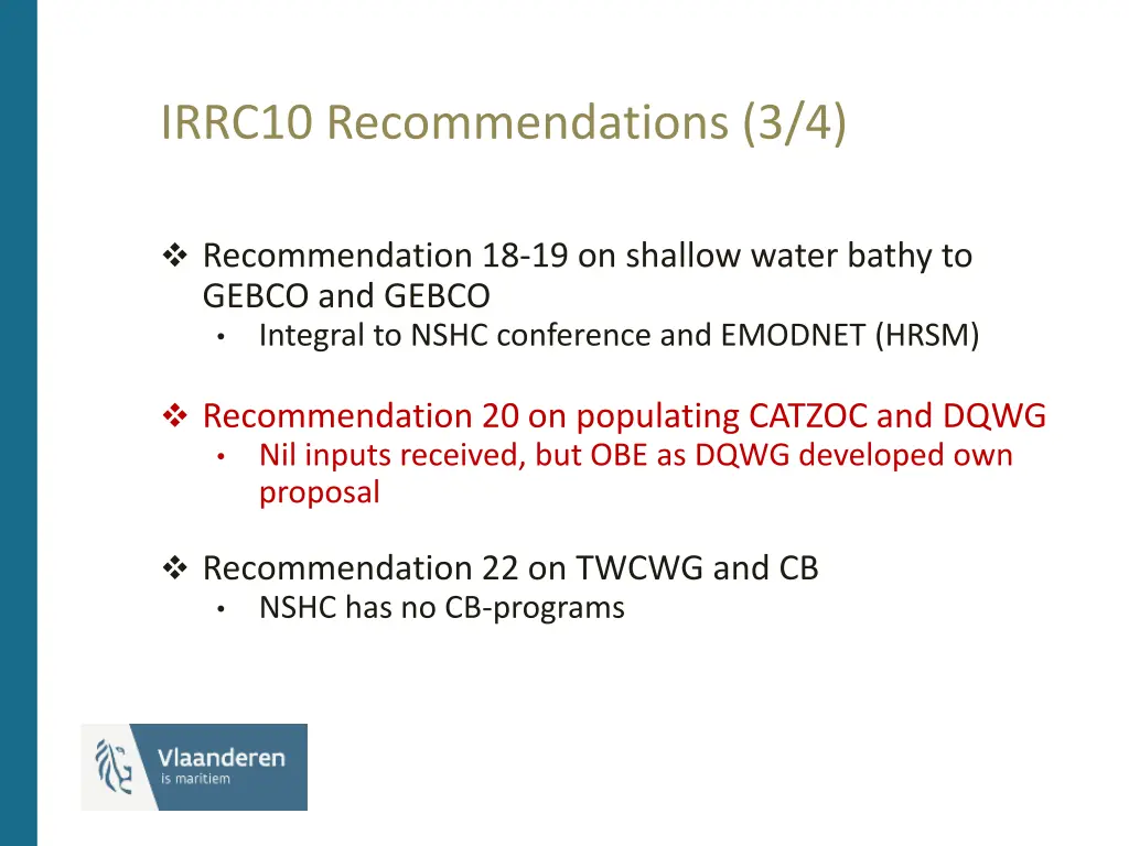 irrc10 recommendations 3 4