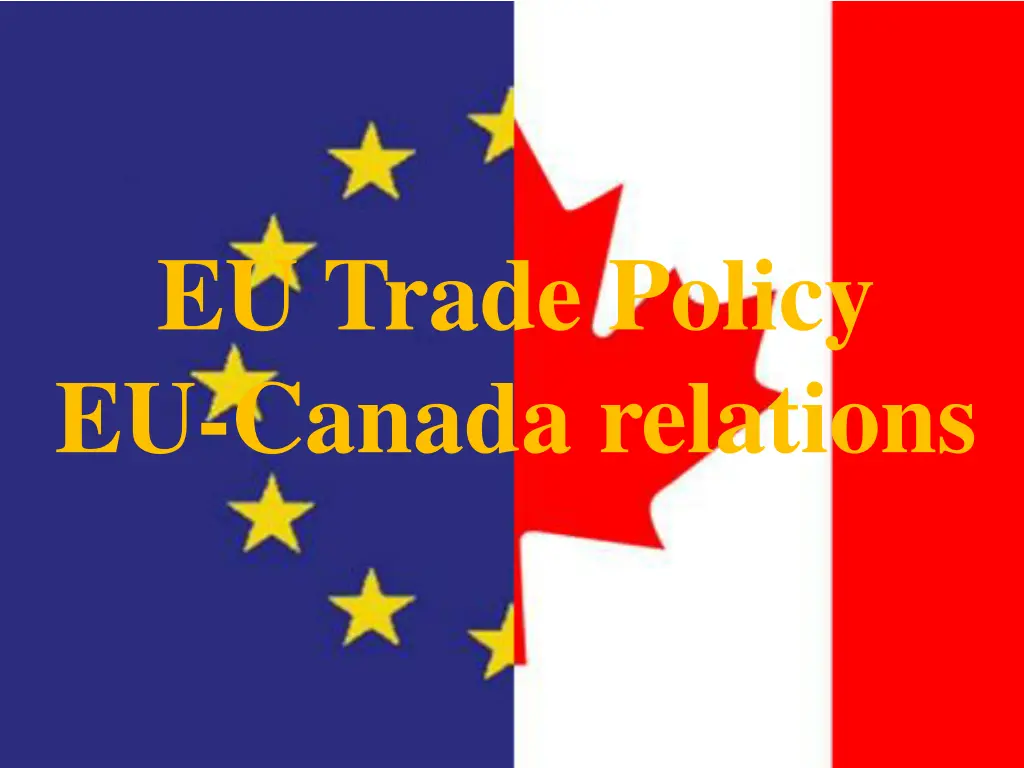 eu trade policy eu canada relations
