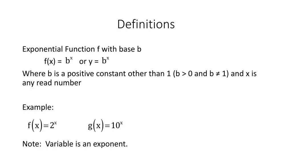 definitions