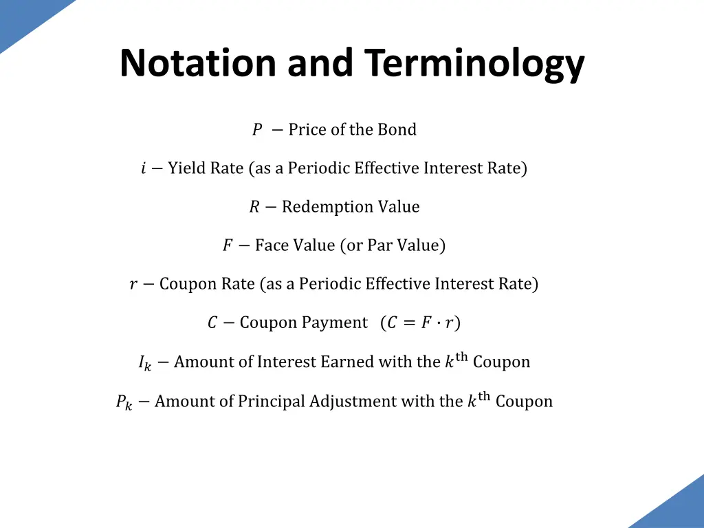 notation and terminology 7