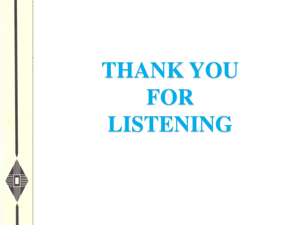 thank you for listening