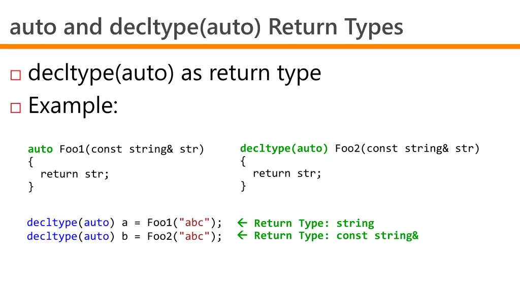 auto and decltype auto return types 4