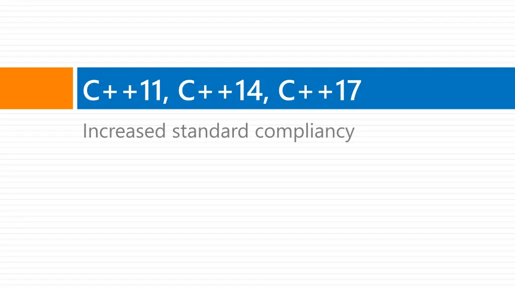 c 11 c 14 c 17 increased standard compliancy