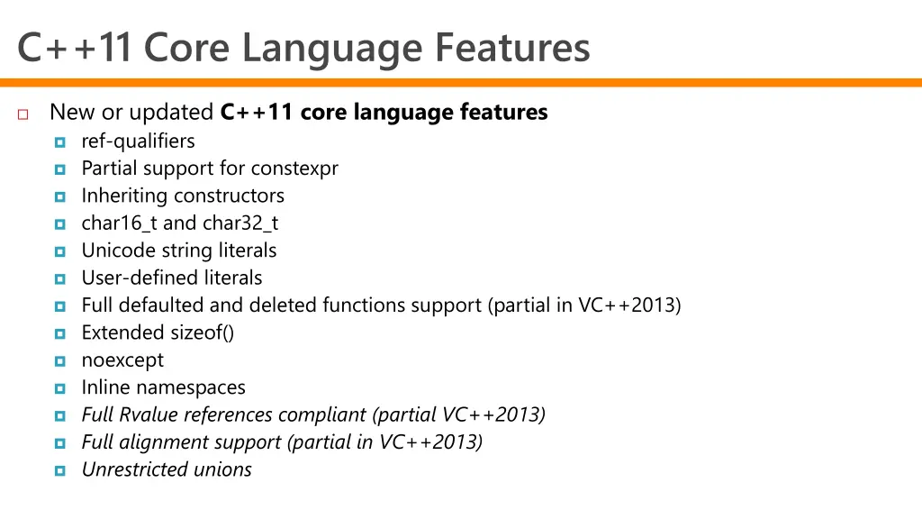 c 11 core language features