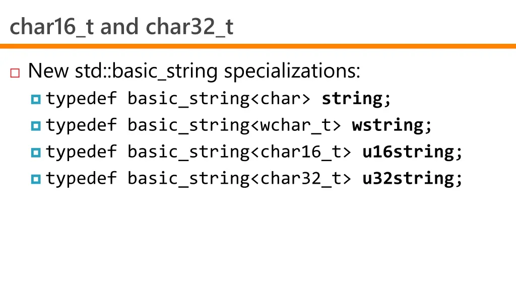 char16 t and char32 t 3