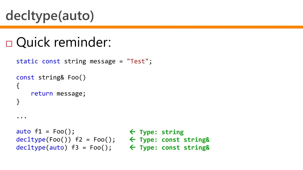 decltype auto