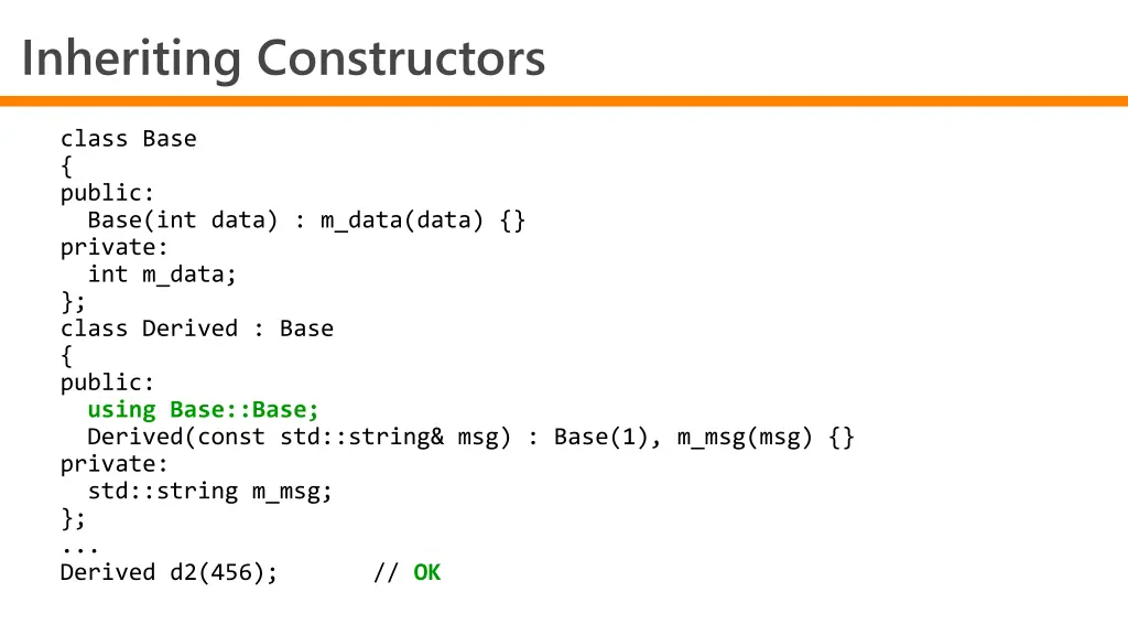 inheriting constructors 1
