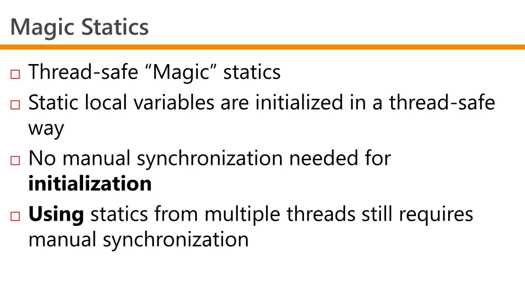 magic statics