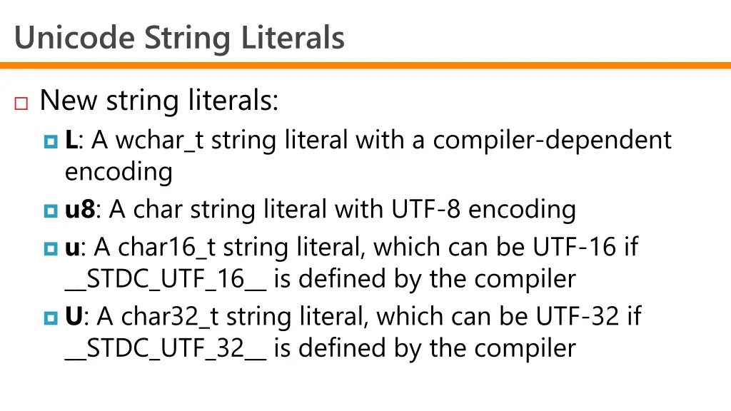 unicode string literals