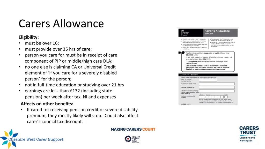 carers allowance
