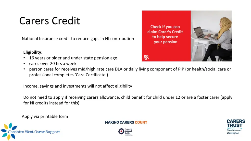 carers credit