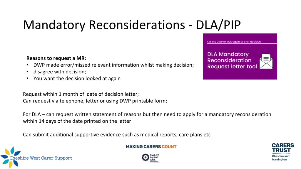 mandatory reconsiderations dla pip