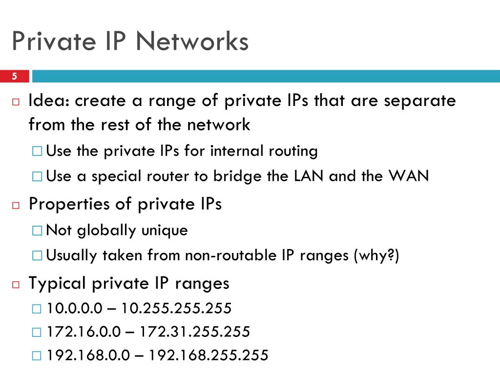 private ip networks