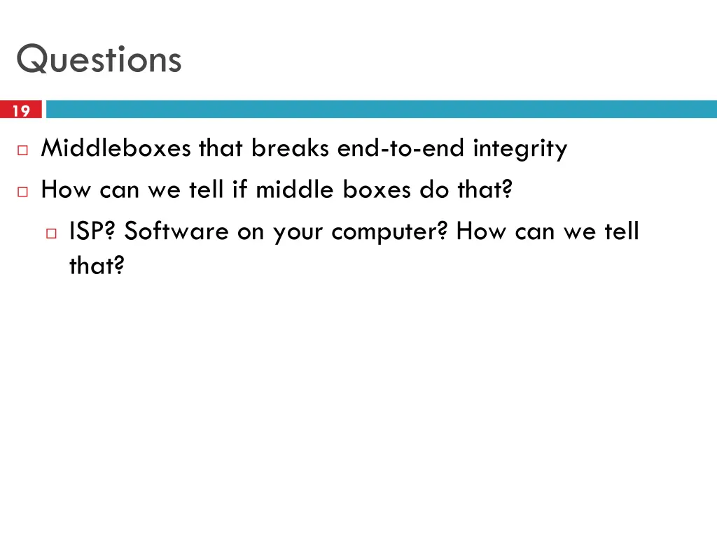 questions