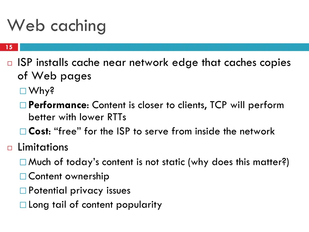 web caching