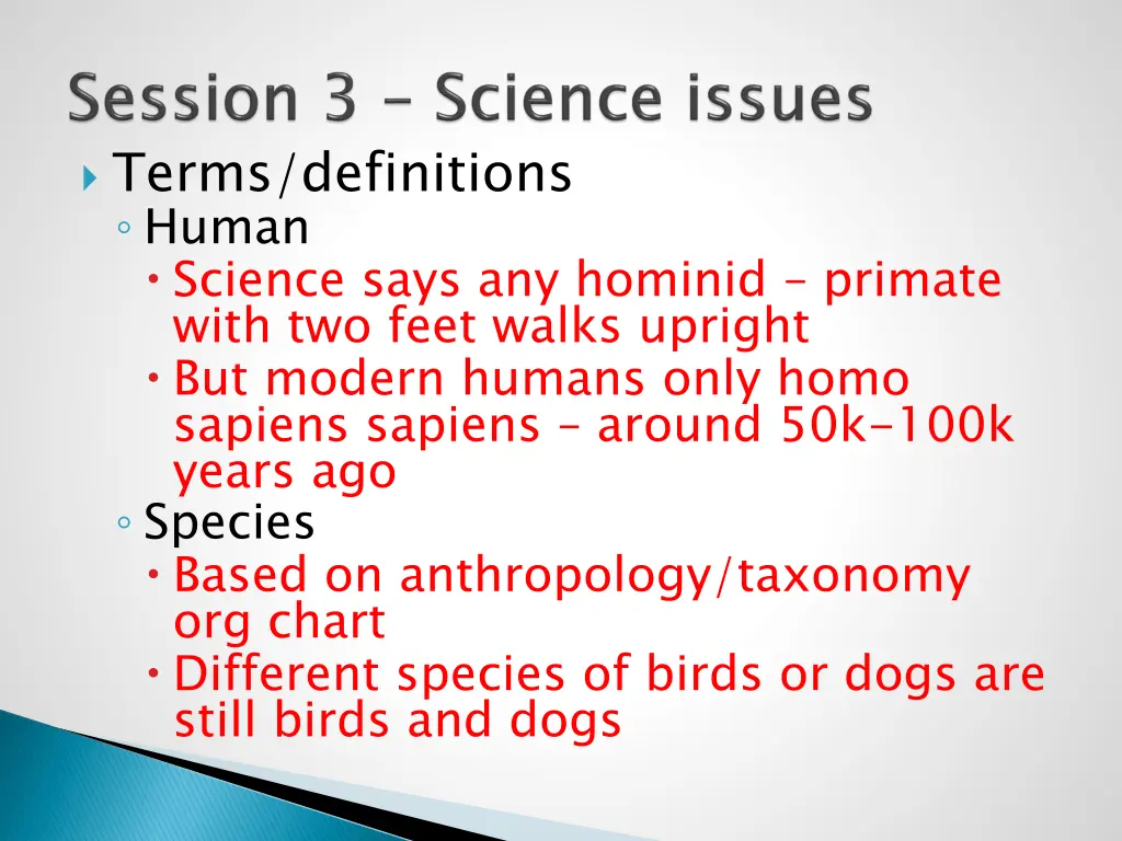 terms definitions human science says any hominid