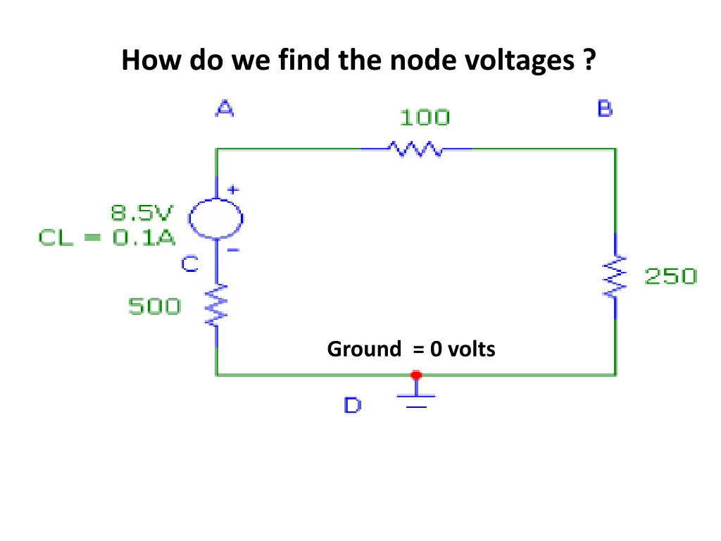 how do we find the node voltages