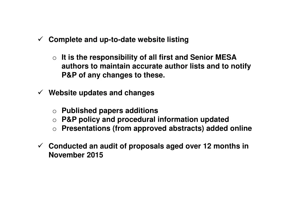 complete and up to date website listing