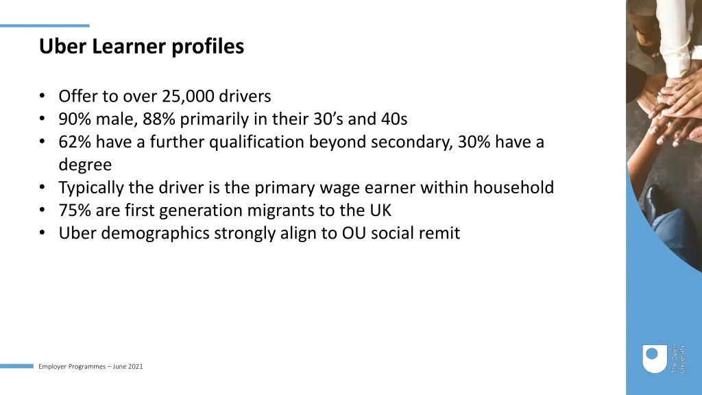 uber learner profiles